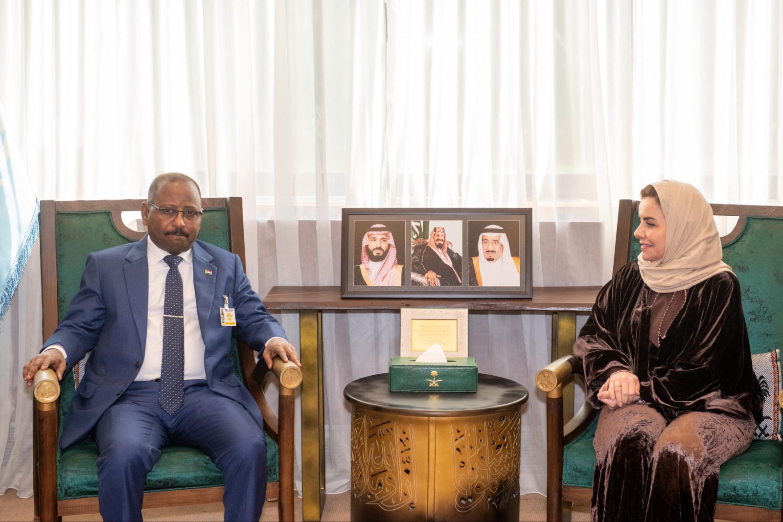 وزير العدل يجتمع مع رئيسة وفد المملكة العربية السعودية المشارك في الدورة 61 لمجلس حقوق الإنسان